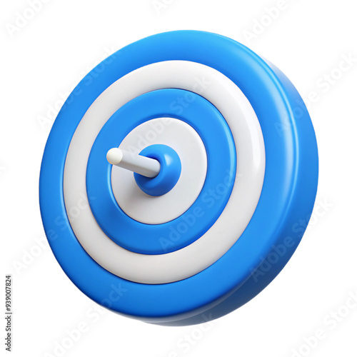 Bullseye Icon 3d cartoon style illustration