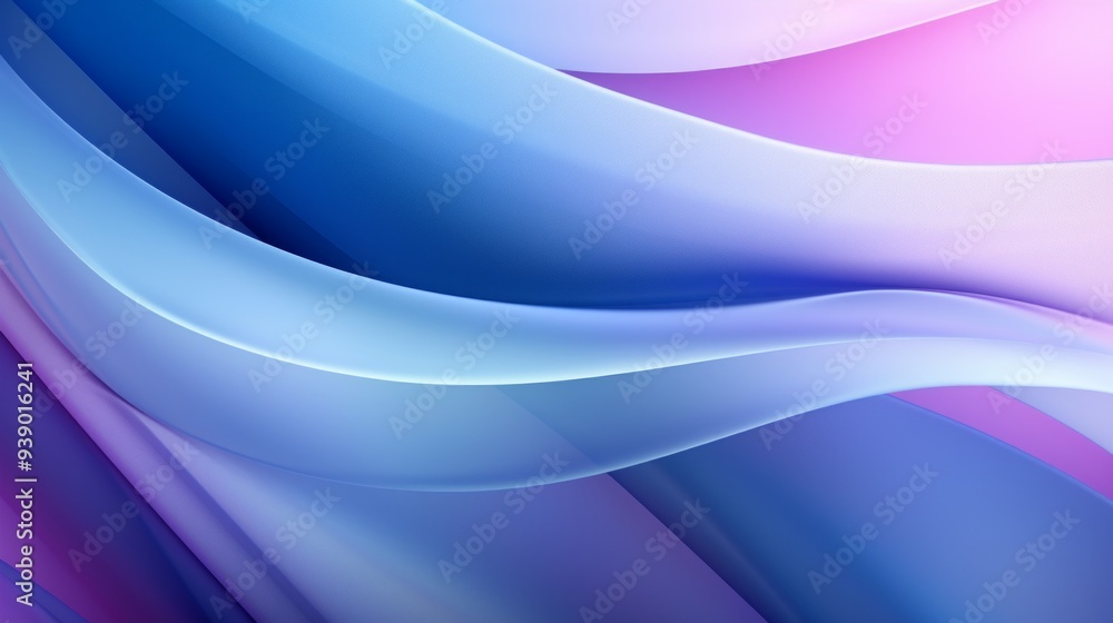 Fototapeta premium Macro smooth surface, blue and purple gradient color transition emphasis,
