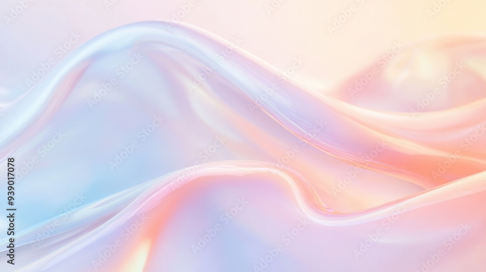 A soft, flowing, pink and white fabric with a slight shimmer A soft, flowing, pink and white fabric with a slight shimmer