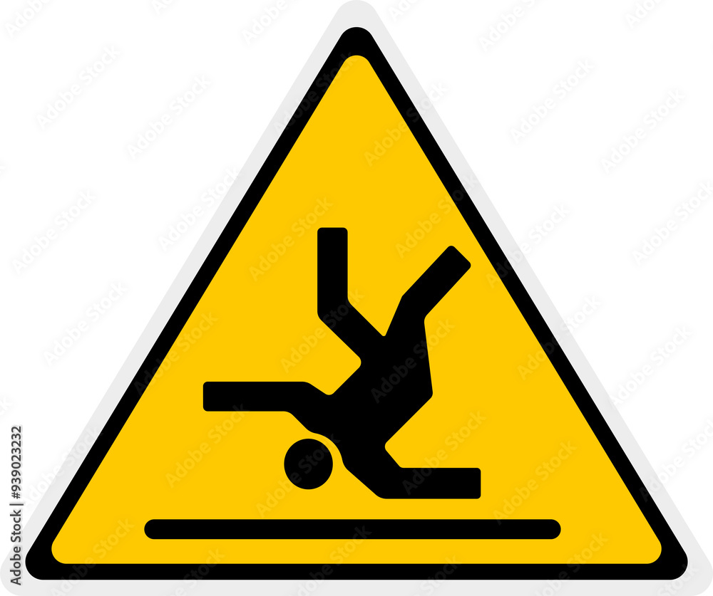 Alert Sign Slippery When Wet Symbol Sign Alert Sign Slippery When Wet Symbol Sign