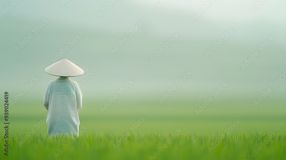 Grain in Ear Season in China, Lush Rice Fields and Agricultural Harvest Landscape Grain in Ear Season in China, Lush Rice Fields and Agricultural Harvest Landscape