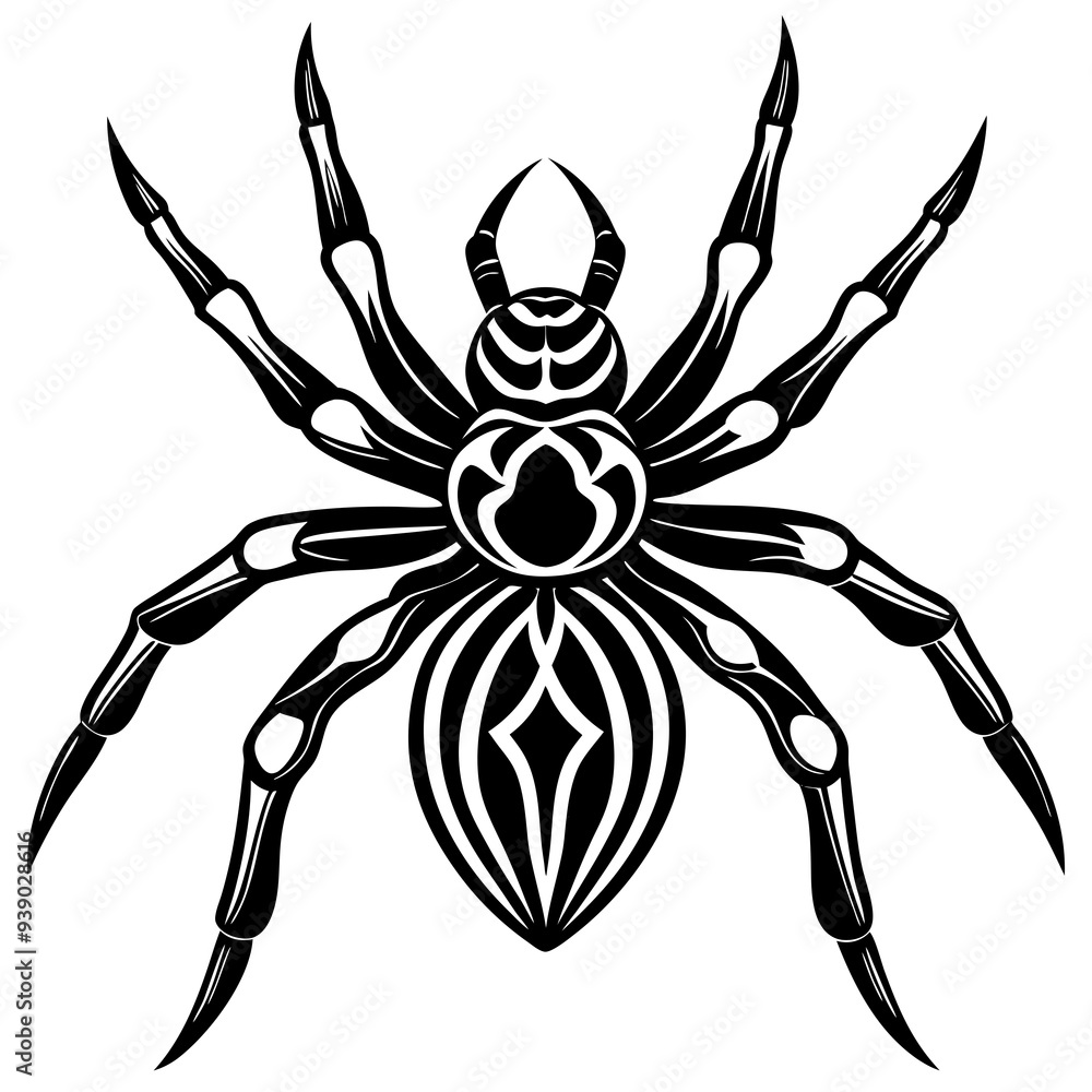 Spider isolated art vector illustration Spider isolated art vector illustration