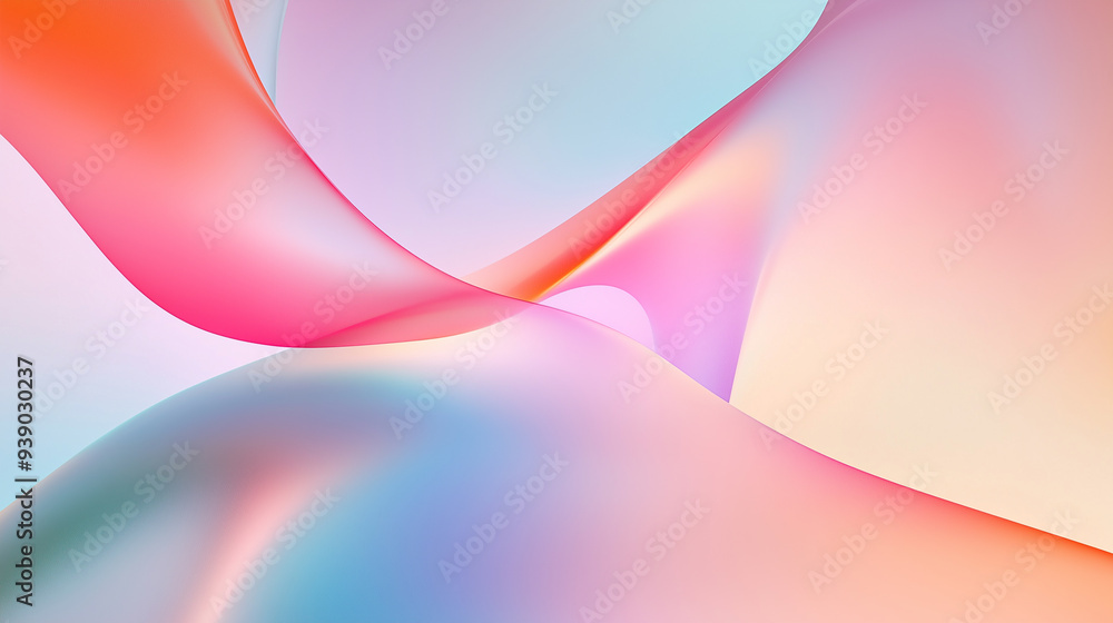 Abstract Colorful Gradient Background with Curved Shapes Abstract Colorful Gradient Background with Curved Shapes