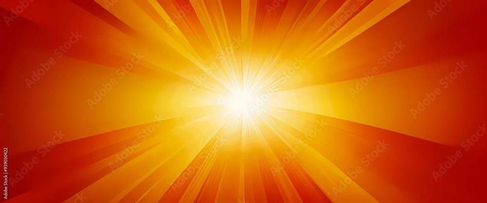 Obraz premium Sunray effect background with contrasting coloured.alternating rays radiate outward, creating a dynamic, energetic pattern.