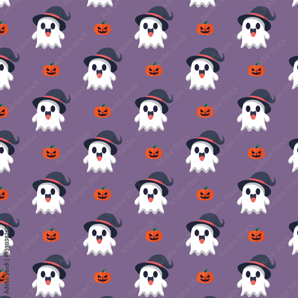 Patterns with Cute Ghosts Patterns with Cute Ghosts