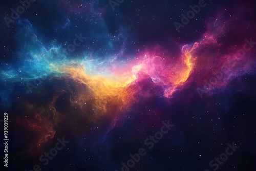 nebula and galaxy