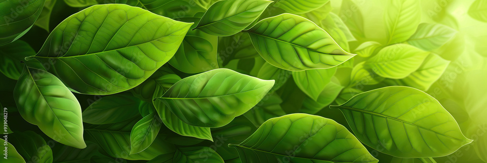 Lush Leaves: A vibrant green abstract background featuring leaves in various shapes and sizes, evoking feelings of growth and renewal for emotional health. Lush Leaves: A vibrant green abstract background featuring leaves in various shapes and sizes, evoking feelings of growth and renewal for emotional health.