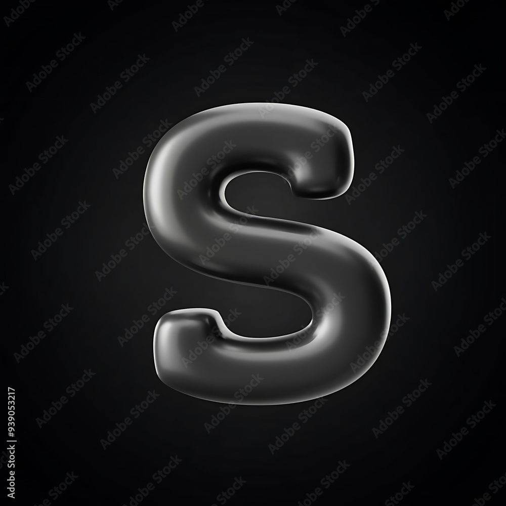 ''S'' Latter text effect 3d neon light background ''S'' Latter text effect 3d neon light background