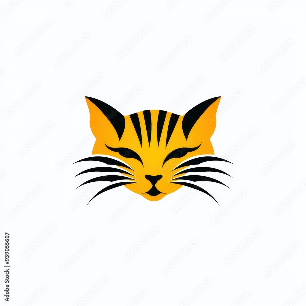 Obraz premium Cat Face Illustration