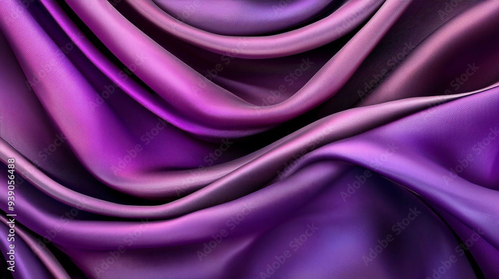 Fototapeta premium Purple Satin Drape.