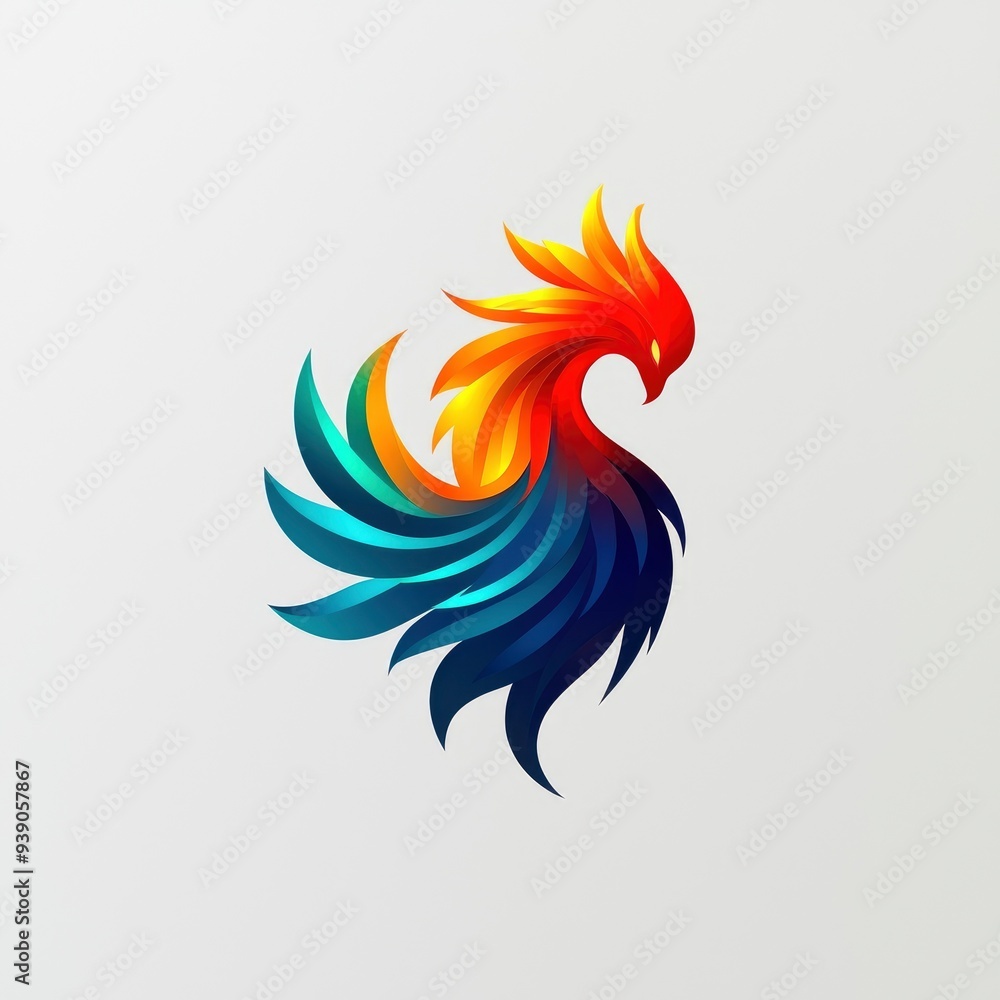 Obraz premium Abstract Phoenix Logo Design