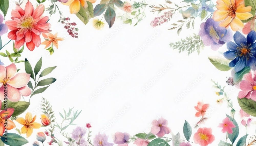 Fototapeta premium background with flowers
