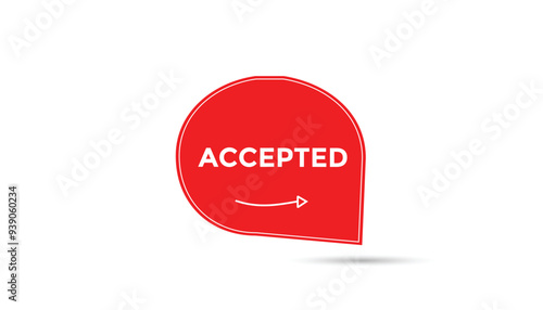 accept open button web banner templates. Vector Illustration 
