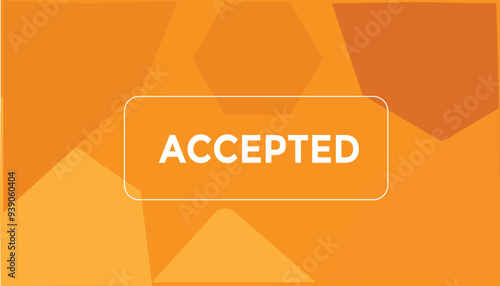 accept open button web banner templates. Vector Illustration 

