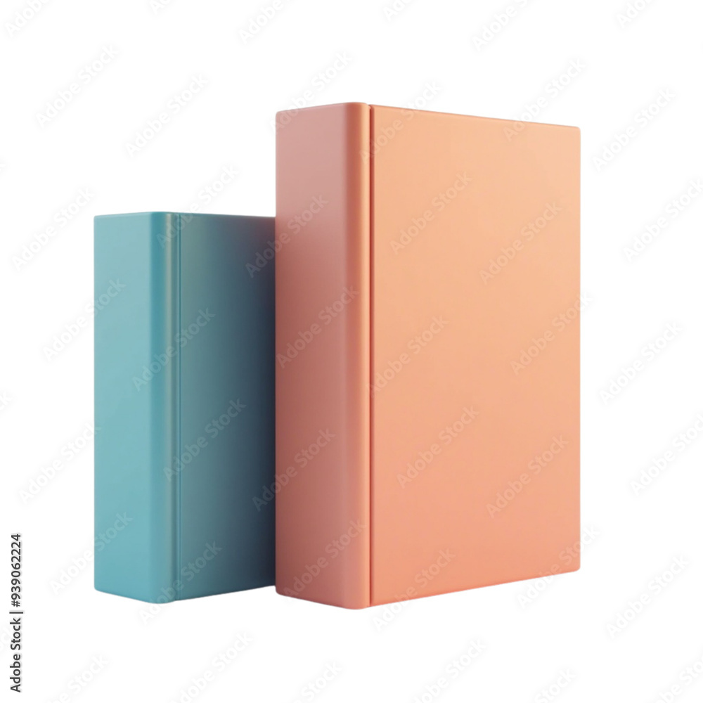 3d Stack of Closed Books on Isolated transparent background png. generated with AI 3d Stack of Closed Books on Isolated transparent background png. generated with AI