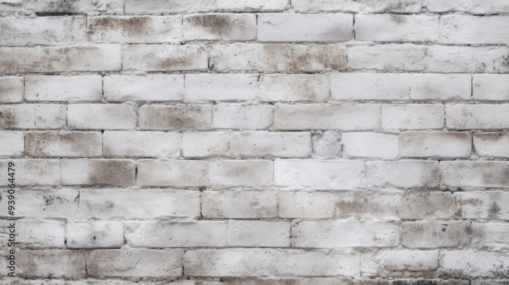 Abstract old white brick wall textured background. Neural network ai generated art Abstract old white brick wall textured background. Neural network ai generated art