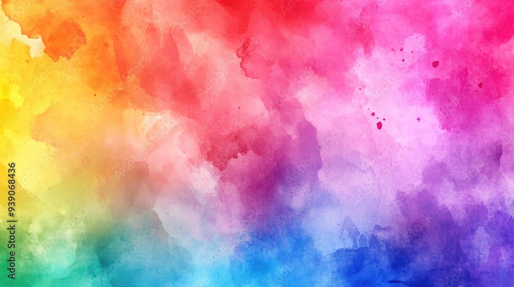 Dynamic rainbow watercolor background with abstract textures, featuring a blend of vibrant, colorful hues. Dynamic rainbow watercolor background with abstract textures, featuring a blend of vibrant, colorful hues.