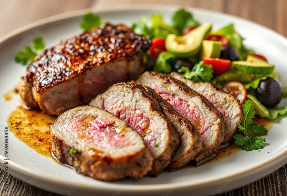 grilled pork ribs with vegetables grilled pork ribs with vegetables