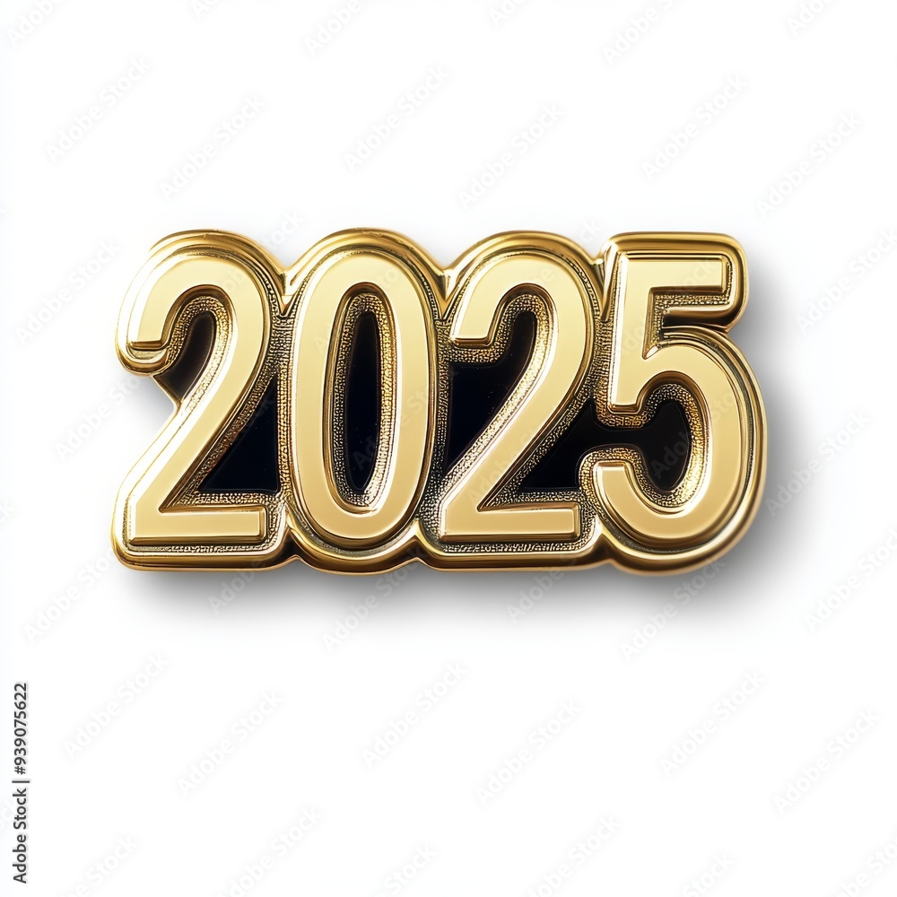 Golden 2025 text New Year's Celebration Golden 2025 text New Year's Celebration