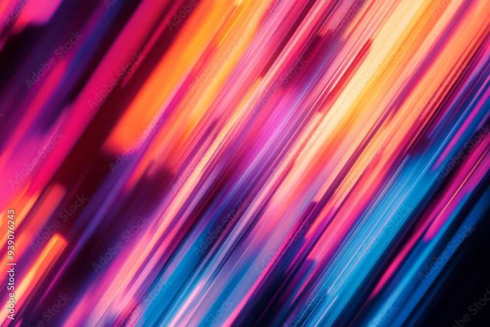 Vibrant Abstract Light Streaks with Dynamic Multicolored Lines and Neon Brightness Vibrant Abstract Light Streaks with Dynamic Multicolored Lines and Neon Brightness