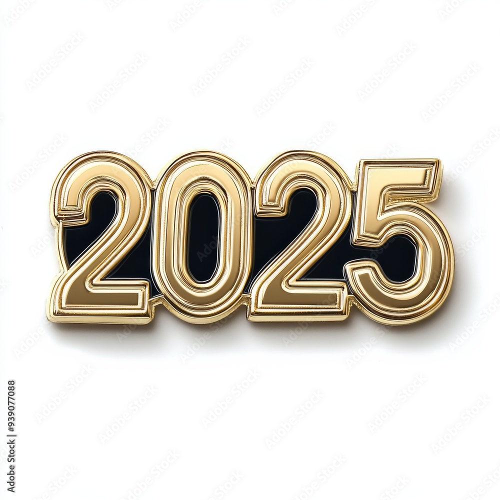 Golden 2025 text New Year's Celebration Golden 2025 text New Year's Celebration