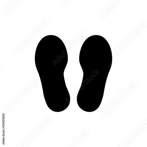 ISO prohibition safety signs_do not walk or stand here symbol only