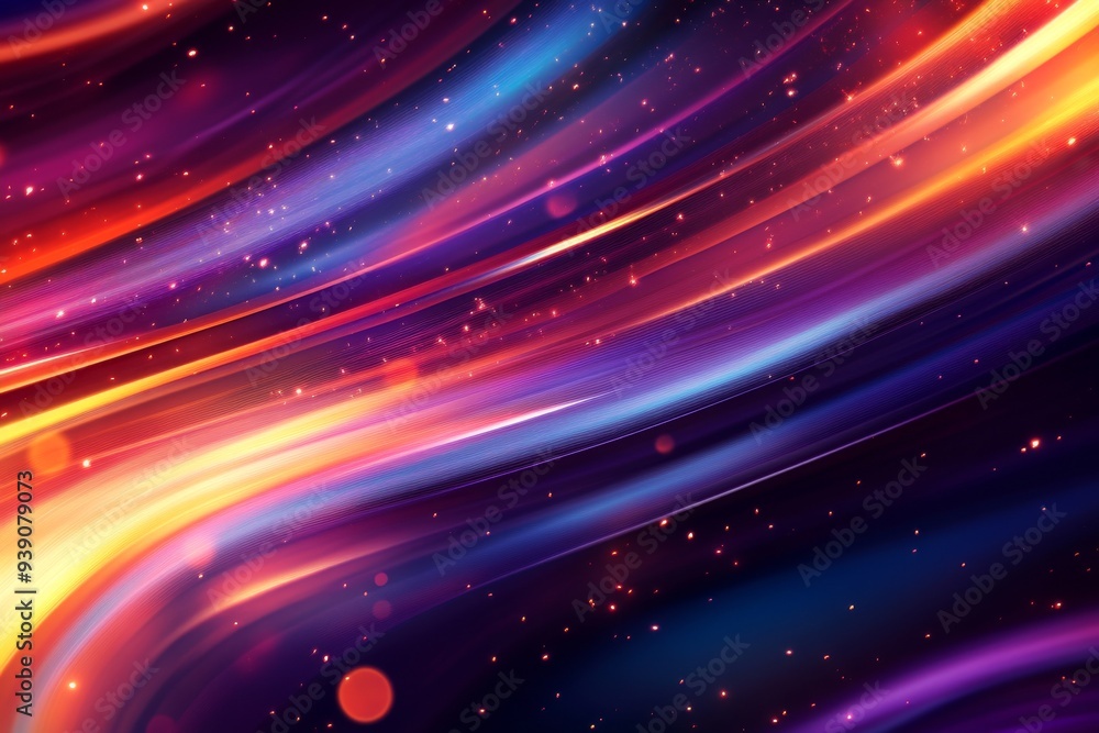 Vivid Light Trails: Abstract Colorful Streaks in Motion Vivid Light Trails: Abstract Colorful Streaks in Motion