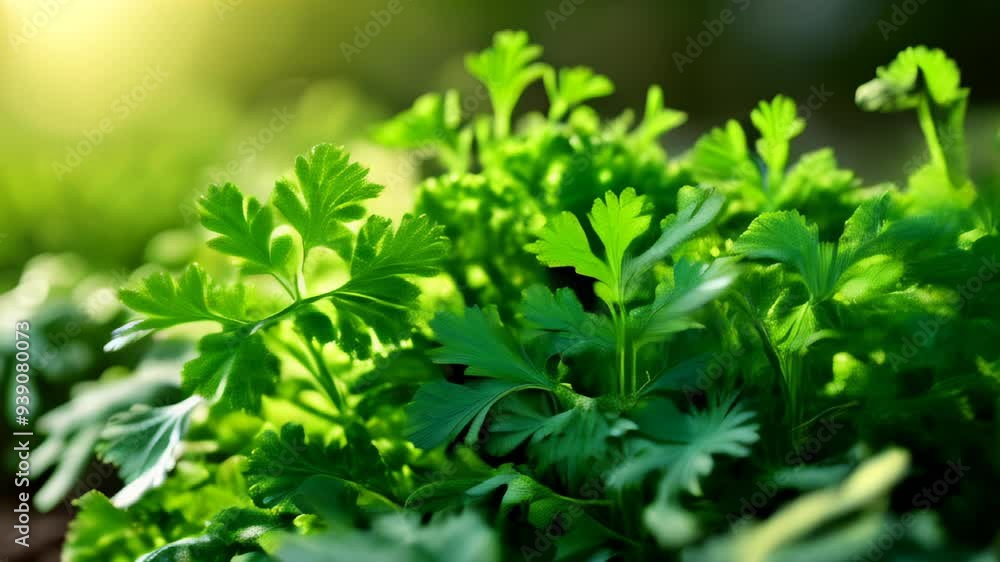  Vibrant green herbs fresh and ready for culinary delight