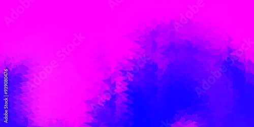 Light pink, blue vector triangle mosaic design.