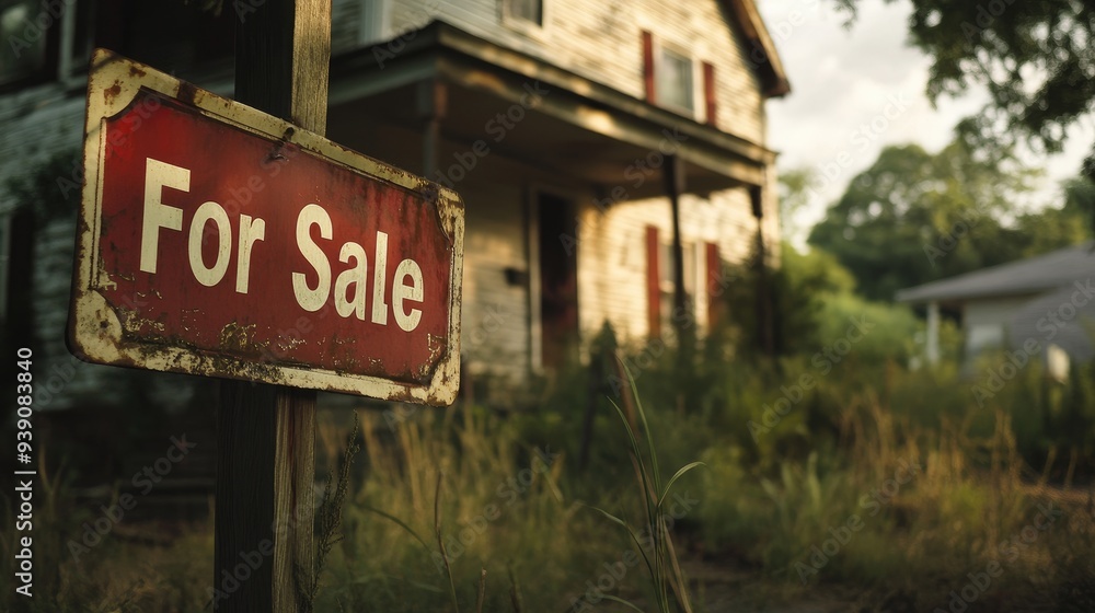 Foreclosed property with a Foreclosed property with a