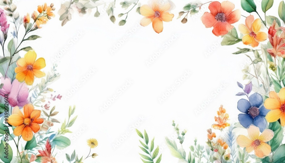 spring flowers frame spring flowers frame