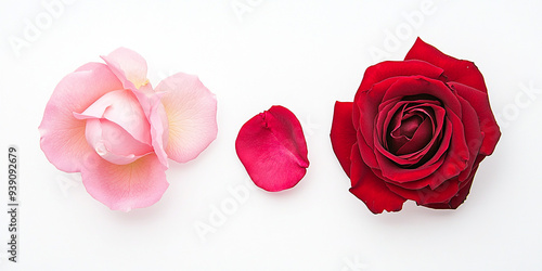 red rose petals