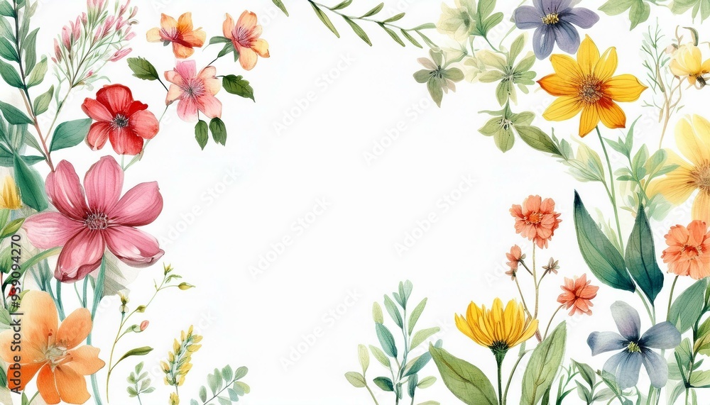 frame with flowers frame with flowers