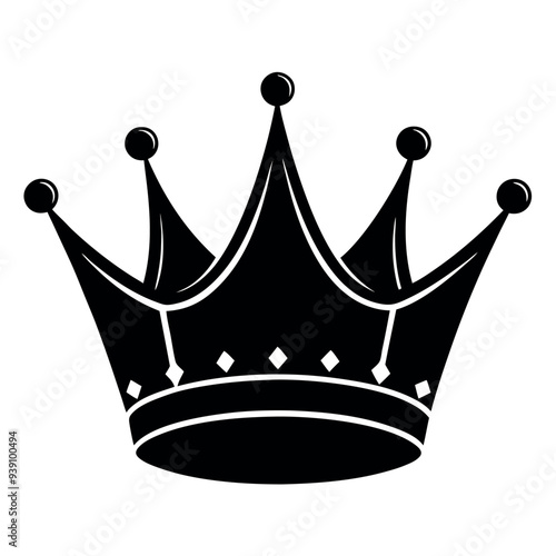 


        Crown set silhouette vector illustration.
