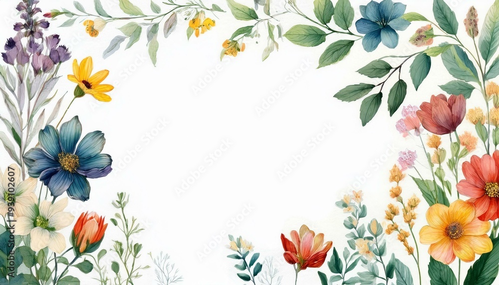 spring flowers frame spring flowers frame