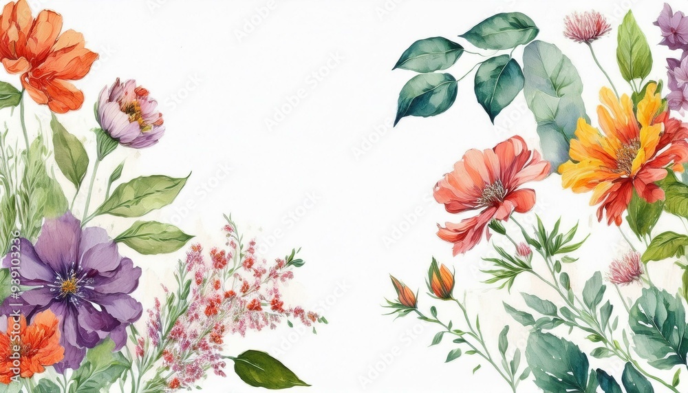 spring flowers frame spring flowers frame