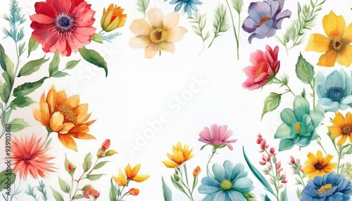 spring flowers background