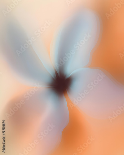 Delicate Abstraction: A Beautiful Flower in Abstract Form