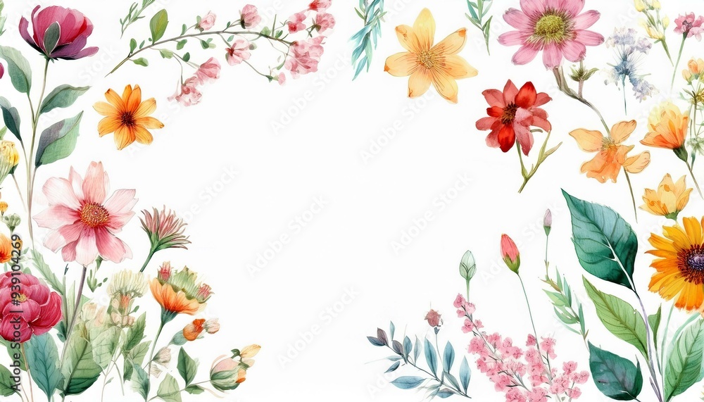 Obraz premium spring flowers background