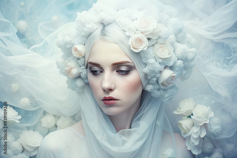 Dreamlike Visions: White, surreal compositions, ethereal textures, enigmatic, introspective, pastel hues Dreamlike Visions: White, surreal compositions, ethereal textures, enigmatic, introspective, pastel hues