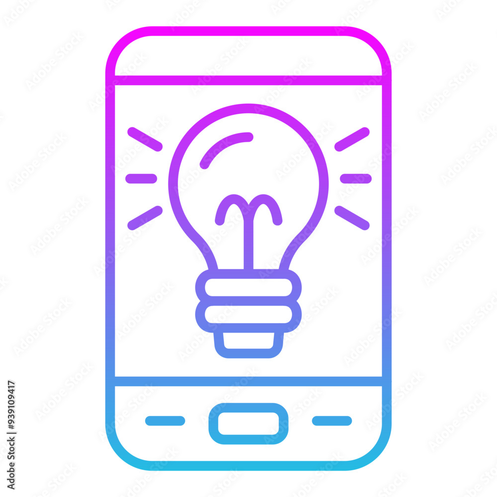 Smartphone idea Icon Smartphone idea Icon