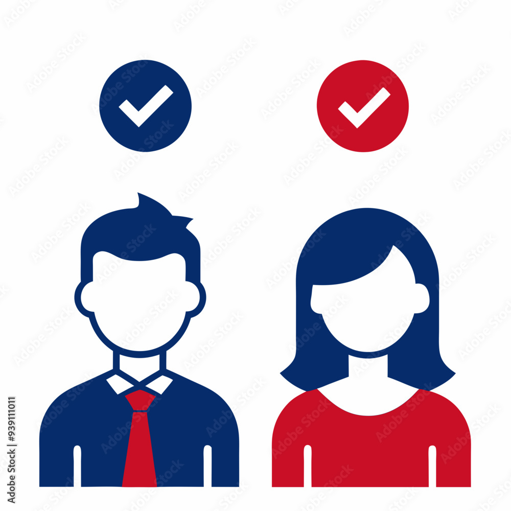 two people in debate, voting, business, political debate, vector illustration two people in debate, voting, business, political debate, vector illustration
