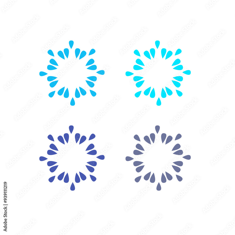 BLUE OCEAN WAVE SIGN SYMBOL LOGO VECTOR ISOLATED ON WHITE BLUE OCEAN WAVE SIGN SYMBOL LOGO VECTOR ISOLATED ON WHITE