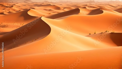 Fototapeta Naklejka Na Ścianę i Meble -  vast desert landscape with sand dunes