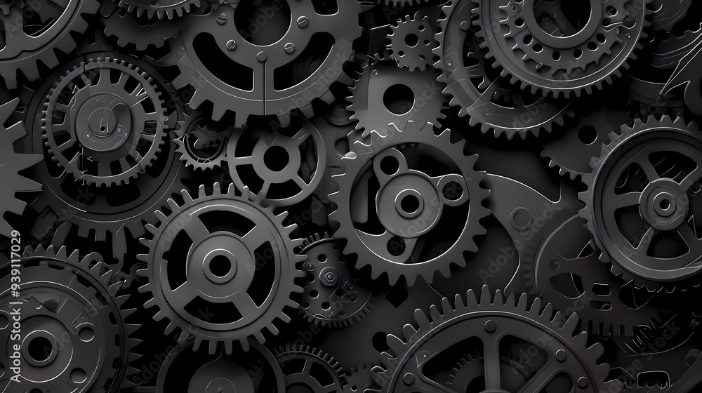 Gears Background in black color
Gears Background in black color