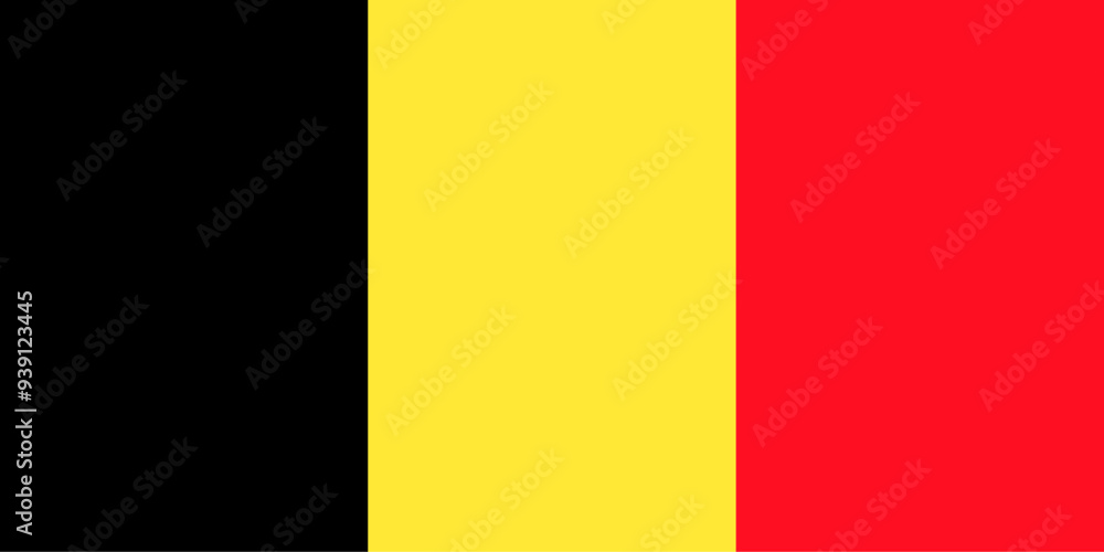 Fototapeta premium Flag of Belgium