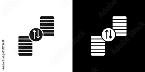 case priority icon Flat vector set outline