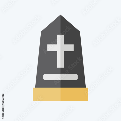 Icon Memorial. related to Seath symbol. flat style. simple illustration