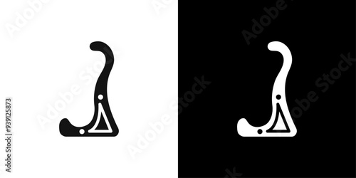 rack for violin icon Flat vector set outline
