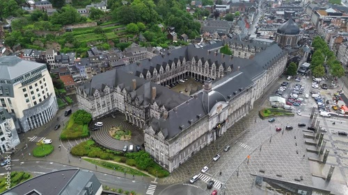 drone photo Prince-Bishop's Palace Liège Belgium Europe photo